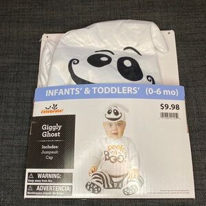 Infant ghost costume, Halloween size 0 to 6 months